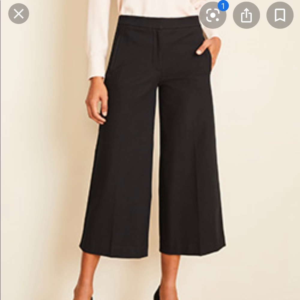 Ann Taylor wide leg ankle pant